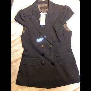 BCBG double breast blazer top